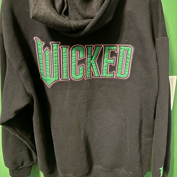 Black Wicked Hoodie with Embroidered Design - Picture 3 of 3